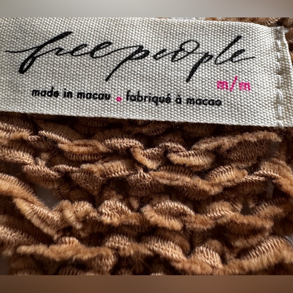 ❗️SALE❗️Free People Brown Crochet Knit Vest - Picture 10 of 10